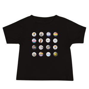 Pride Button Collection Baby Short Sleeve Tee