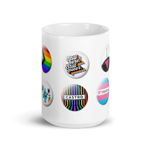 Pride Button Collection mug