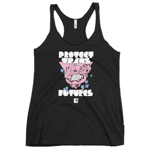 Protect Trans Futures by Elaine Ponce: Women's Racerback Tank