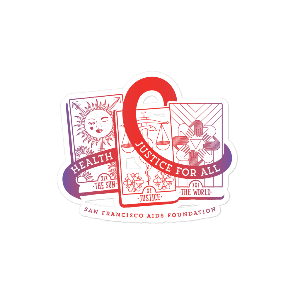 World AIDS Day, Radiant Tarot Reading Sticker