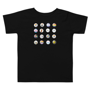 Pride Button Collection Toddler Short Sleeve Tee