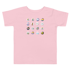 Pride Button Collection Toddler Short Sleeve Tee