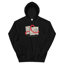 Load image into Gallery viewer, World AIDS Day, Tarot Reading + AIDS Awareness Ribbon Gender Neutral Hoodie
