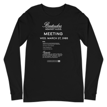 Load image into Gallery viewer, Archive 82: Bartenders Against AIDS Gender Neutral  Long Sleeve Tee
