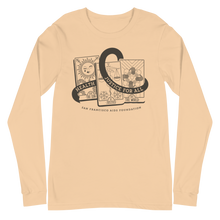 Load image into Gallery viewer, World AIDS Day, Tarot Reading + AIDS Awareness Ribbon Gender Neutral Long Sleeve Tee
