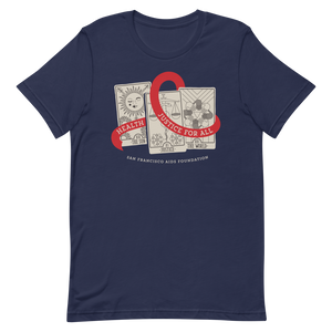 World AIDS Day, Tarot Reading + AIDS Awareness Ribbon Gender Neutral T-Shirt