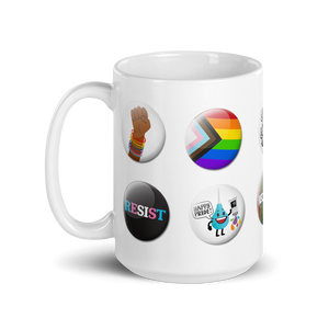 Pride Button Collection mug