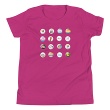 Load image into Gallery viewer, Pride Button Collection Youth Short Sleeve T-Shirt
